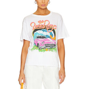 Daydreamer 'Beach Boys Surf USA' Boyfriend Tee White Size XS